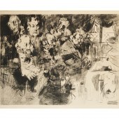 JACK LEVINE, ETCHING AND DRYPO