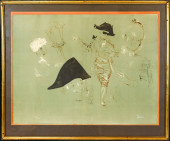 JACK LEVINE LITHOGRAPH SIGNED