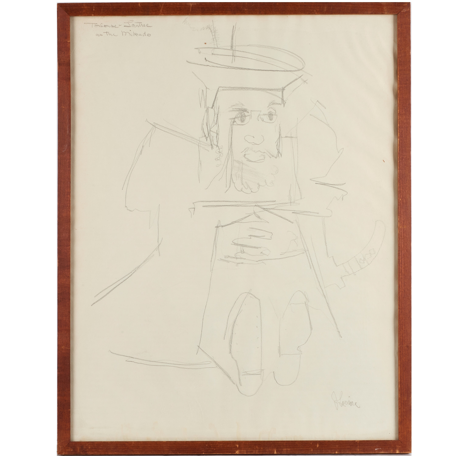 JACK LEVINE, SKETCH DRAWING Jack