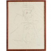 JACK LEVINE, SKETCH DRAWING Ja
