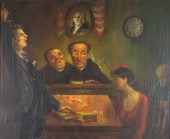 JACK LEVITZ OIL ON CANVAS COUR