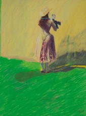 JACK OGDEN OIL PASTEL ON PAPER