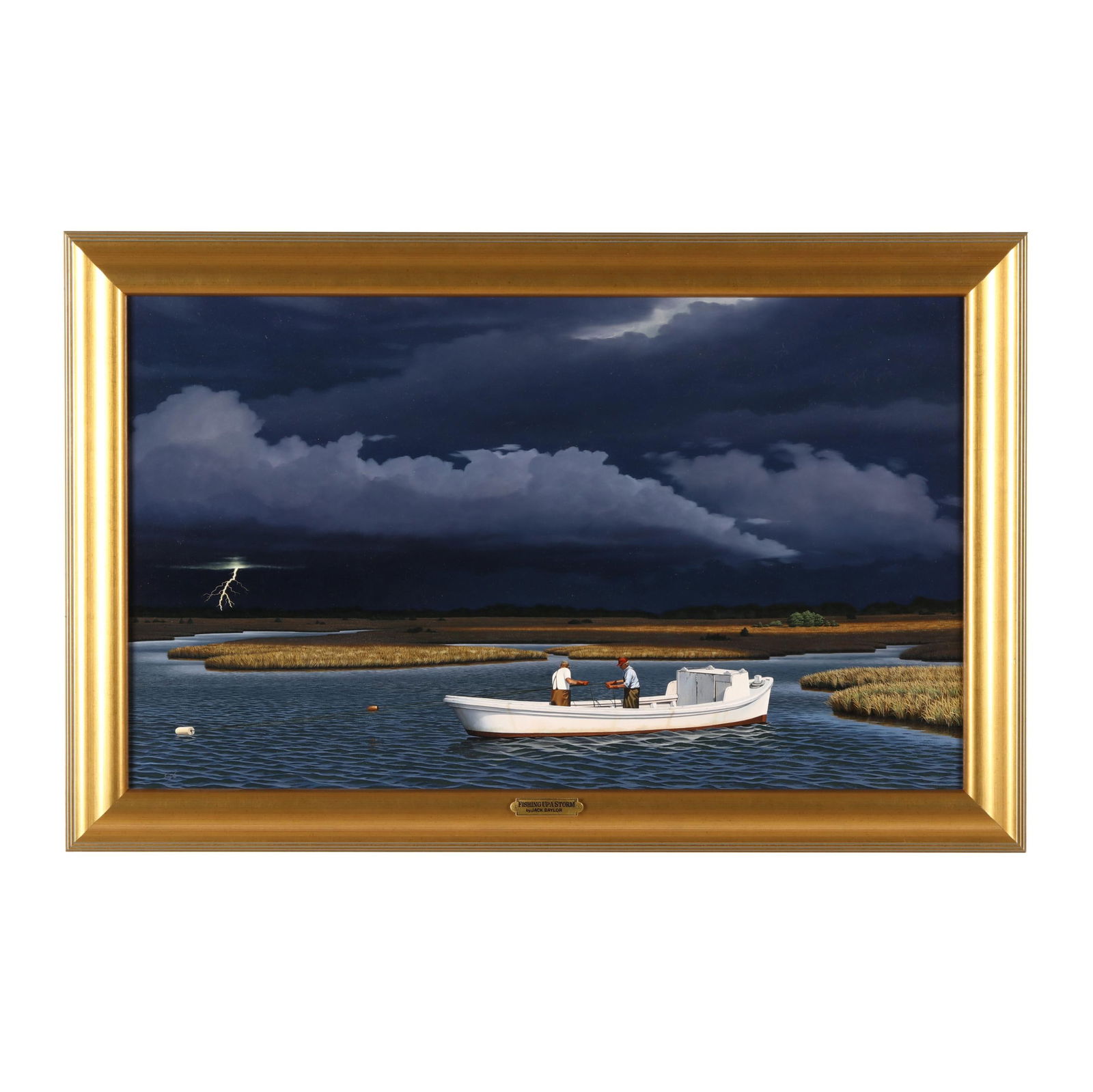 JACK SAYLOR (NC, B. 1960),  FISHING
