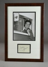 JACKIE GLEASON AUTOGRAPHB&W ph