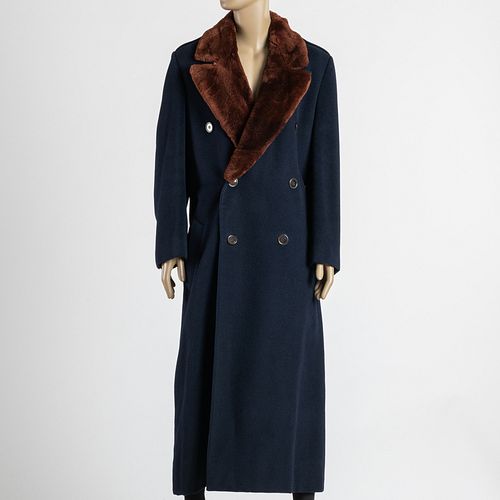 JACKIE RODGERS FAUX FUR AND NAVY
