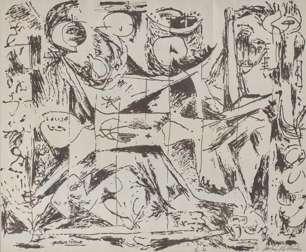 JACKSON POLLOCK, (AMERICAN,