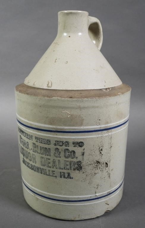 JACKSONVILLE 1 GAL STONEWARE LIQUOR