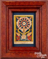 JACOB BOTZ, WATERCOLOR FRAKTUR