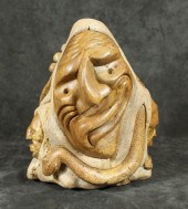 JACOB E. THOMAS CARVED STEATIT