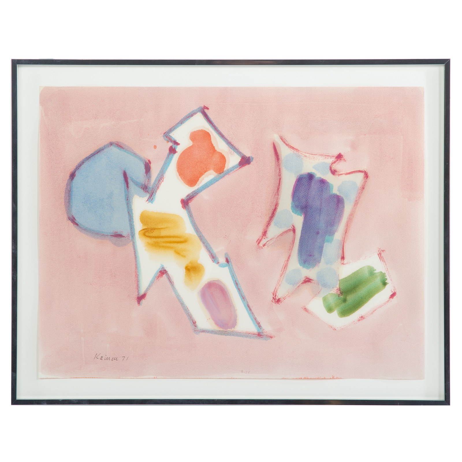 JACOB KAINEN. PINK ABSTRACT,