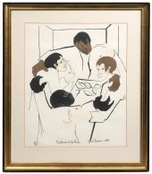 JACOB LAWRENCE LITHOGRAPH 'BRO