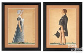 JACOB MAENTEL, PAIR OF PROFILE