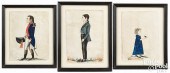 JACOB MAENTEL, THREE WATERCOLO