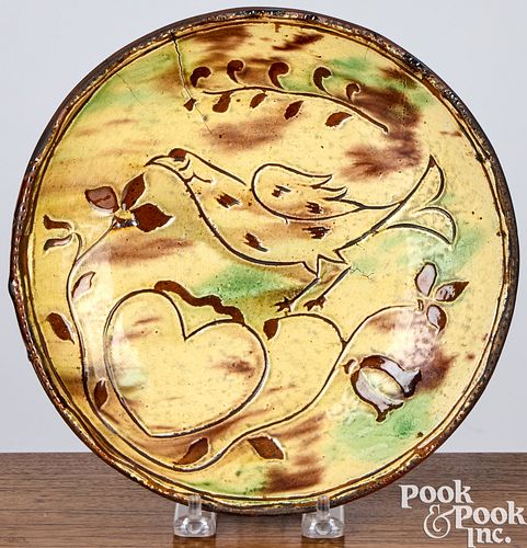 JACOB MEDINGER REDWARE PLATEJacob