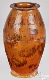 JACOB MEDINGER REDWARE VASE OR