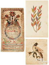 JACOB OBERHOLTZER, FRAKTUR BOO