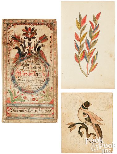 JACOB OBERHOLTZER, FRAKTUR