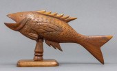 JACOB WARREN CARVED WOOD FISH