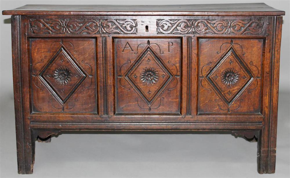 JACOBEAN CARVED OAK BLANKET