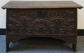 JACOBEAN CARVED STAINED OAK SM