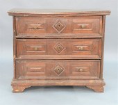 JACOBEAN CHEST OF THREE DRAWER
