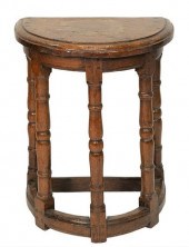 JACOBEAN OAK STAND/STOOLJacobe