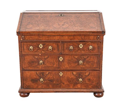 JACOBEAN OYSTER VENEER DESKJacobean