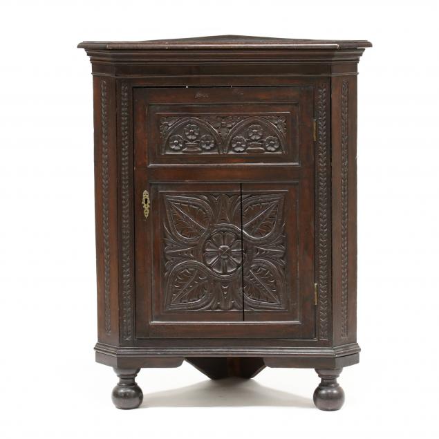JACOBEAN REVIVAL CARVED OAK