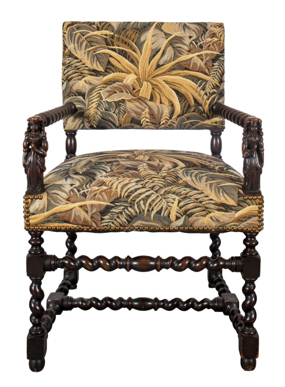 JACOBEAN REVIVAL CARVED WOOD