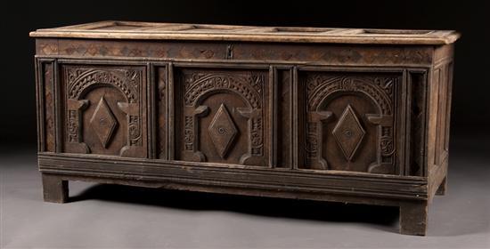 Jacobean Revival paneled oak