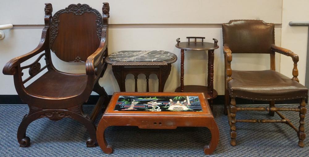 JACOBEAN STYLE CARVED MAHOGANY