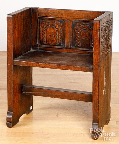 JACOBEAN STYLE CARVED OAK