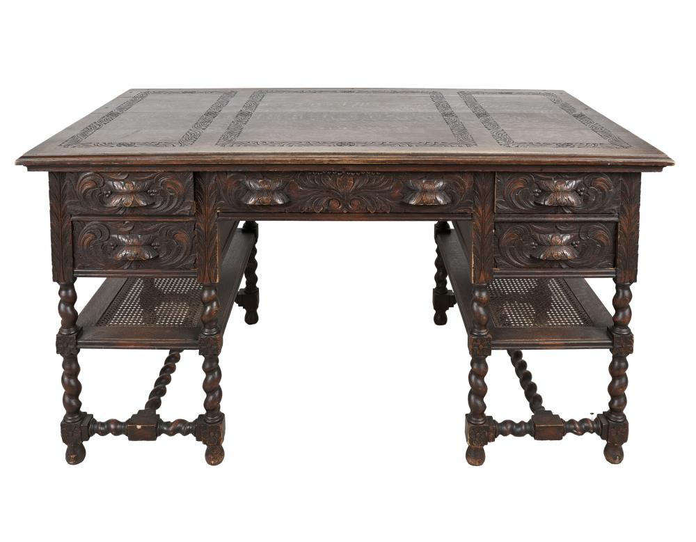JACOBEAN STYLE CARVED OAK