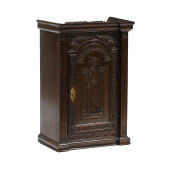 JACOBEAN STYLE CARVED OAK DIMI