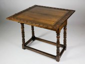 JACOBEAN STYLE CARVED OAK GAME