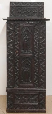 JACOBEAN STYLE CARVED OAK SIDE