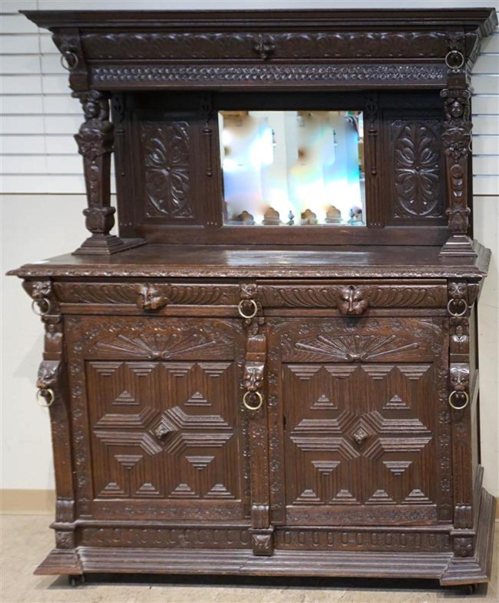 JACOBEAN STYLE CARVED OAK