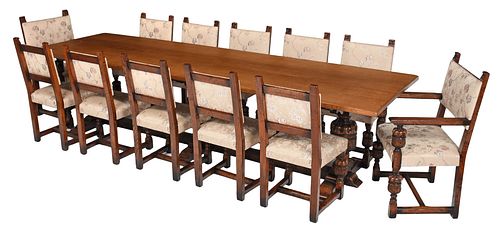 JACOBEAN STYLE CARVED OAK