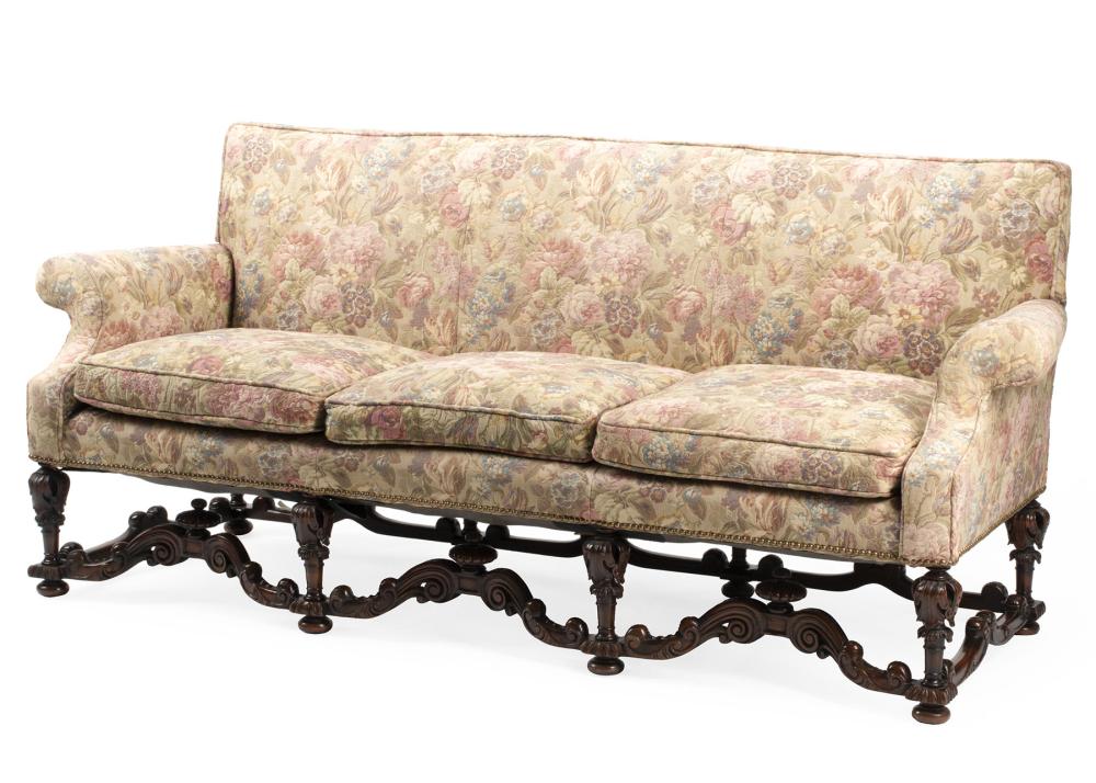 JACOBEAN-STYLE CARVED WALNUT