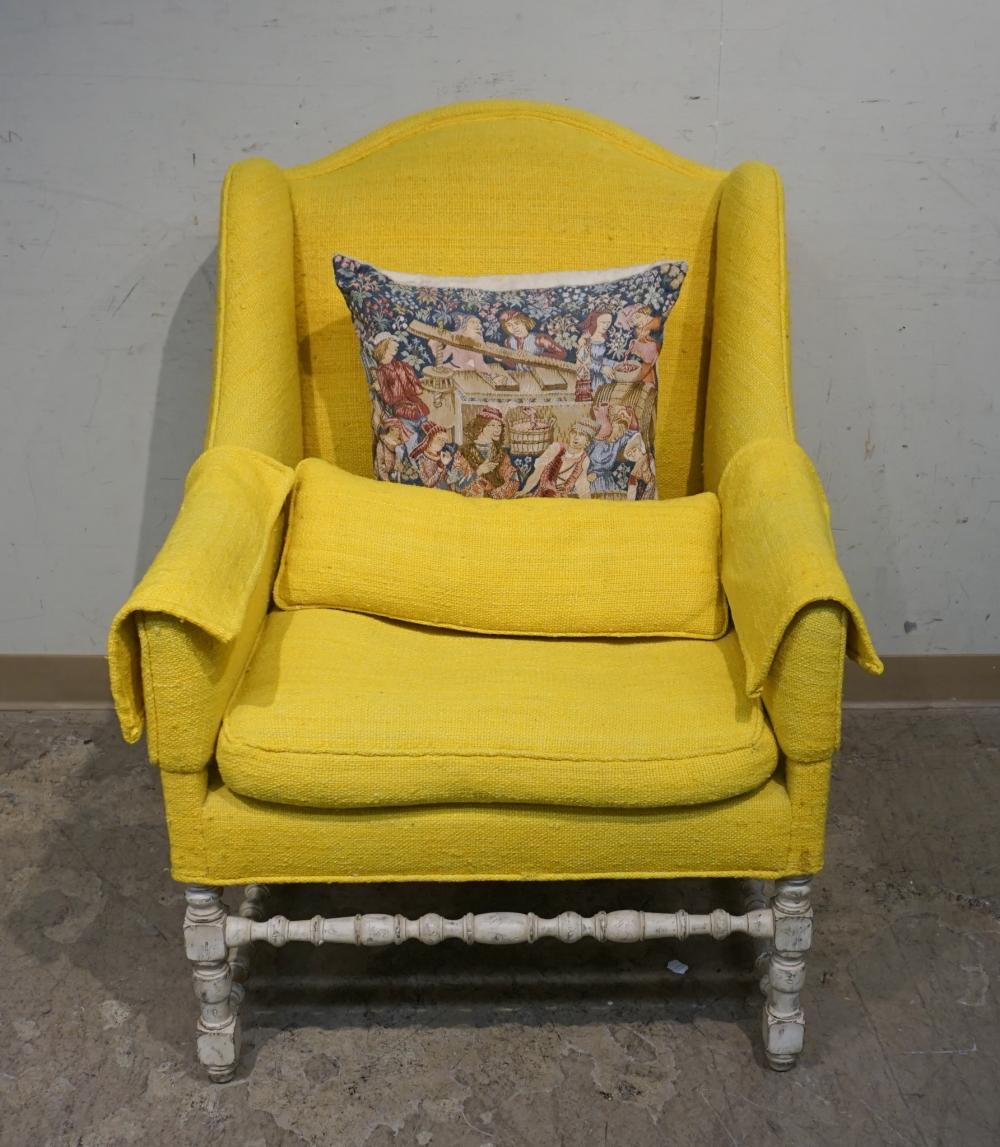 JACOBEAN STYLE ENAMEL PAINTED