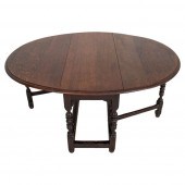 JACOBEAN STYLE ENGLISH OAK DRO