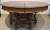 JACOBEAN STYLE MAHOGANY ROUND