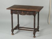 JACOBEAN STYLE OAK BARLEY TWIS