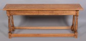 JACOBEAN STYLE OAK BENCH 20 X