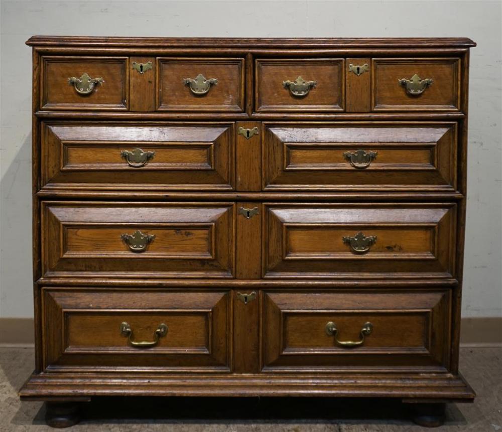 JACOBEAN STYLE OAK BUREAU,