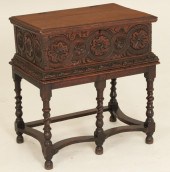 JACOBEAN STYLE OAK CARVED LIFT