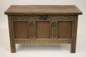 JACOBEAN STYLE OAK CHEST WITH