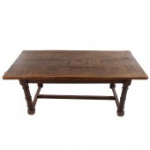 JACOBEAN STYLE OAK DRAW LEAF T