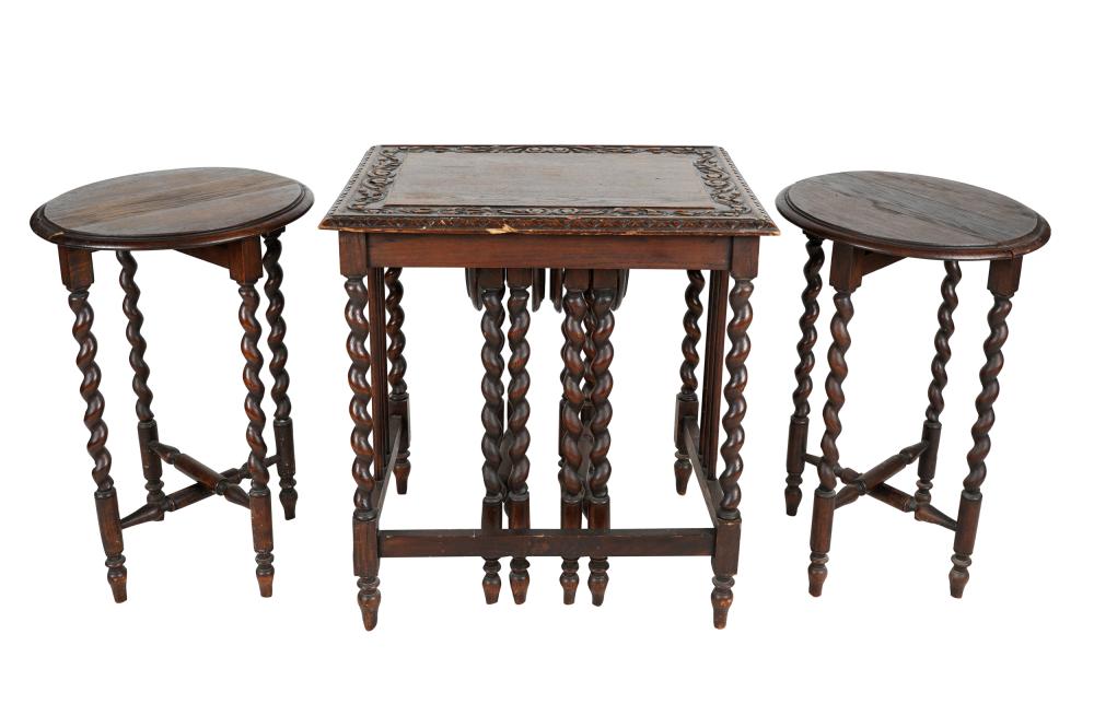 JACOBEAN-STYLE OAK NEST OF