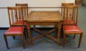 JACOBEAN STYLE OAK REFECTORY T